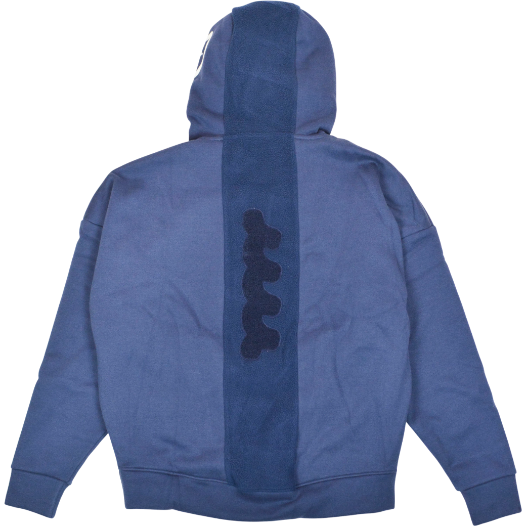 【muta】ライン切替 BIGパーカー ネイビー レディース（MMBC-220222）