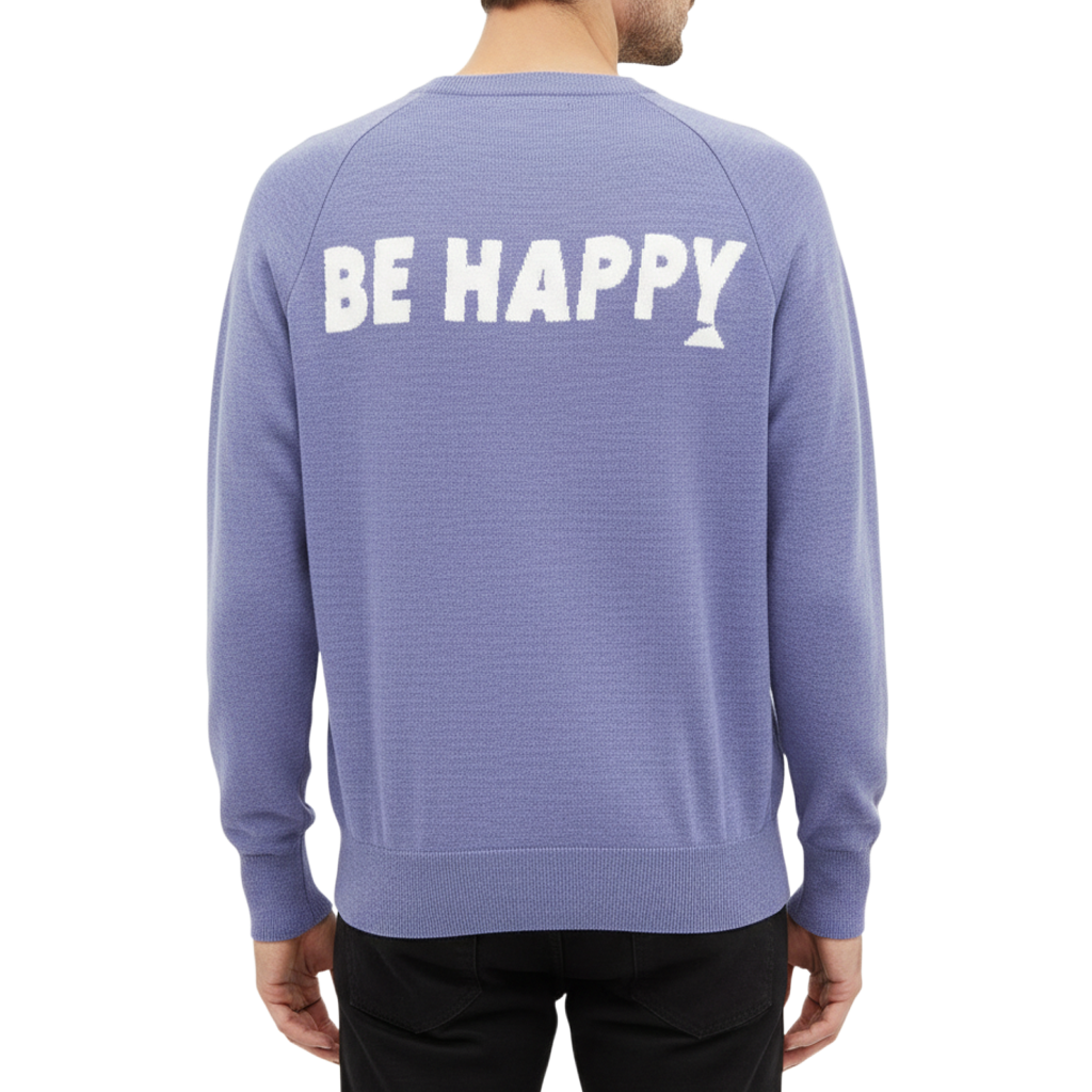 【SALVAGE PUBLIC】サルベージパブリックコレパ ウール ジャガード ニット S M L ブルー（SVKA3022）