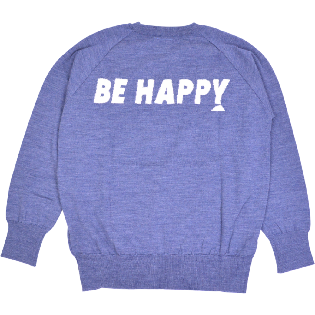 【SALVAGE PUBLIC】サルベージパブリックコレパ ウール ジャガード ニット S M L ブルー（SVKA3022）