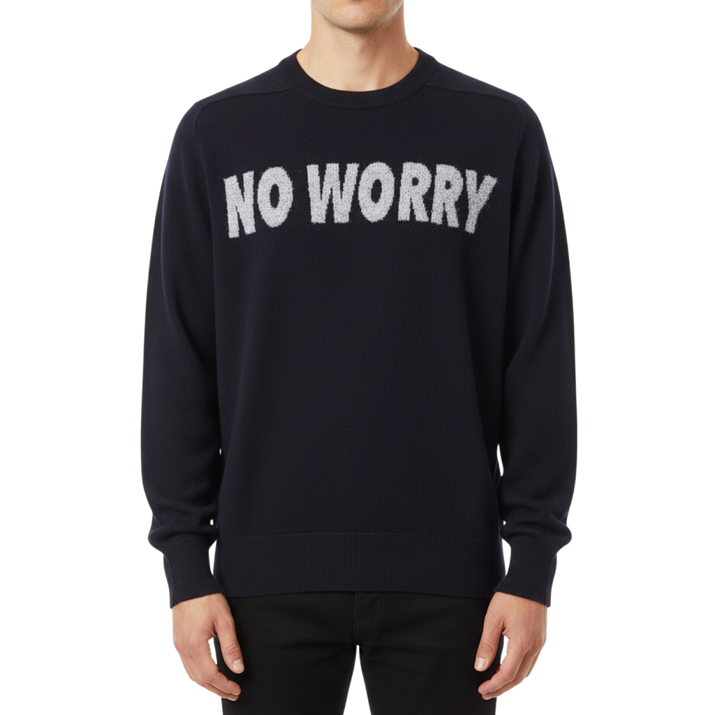 【SALVAGE PUBLIC】サルベージパブリックコレパ ウール ジャガード ニット S ブラック（SVKA3022）