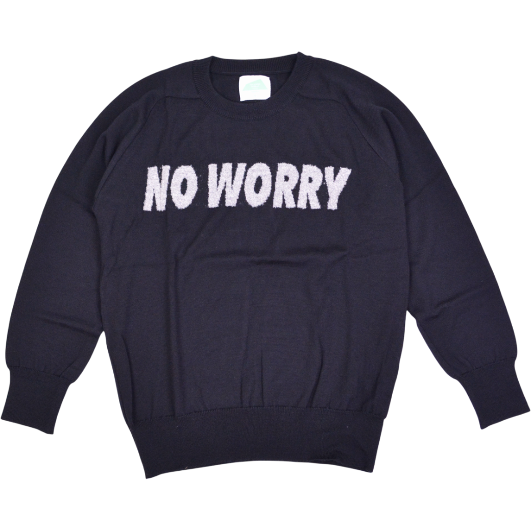 【SALVAGE PUBLIC】サルベージパブリックコレパ ウール ジャガード ニット S ブラック（SVKA3022）