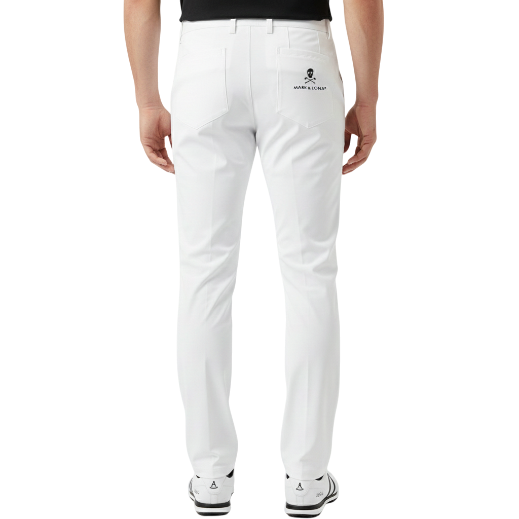 【MARK＆LONA】Gaia Jersey Pants ジャージーパンツ 48 L ホワイト（MLM-2C-AT08）