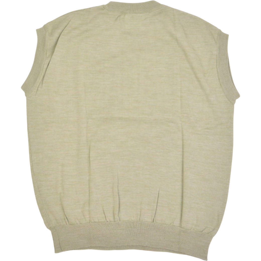 【SALVAGE PUBLIC】サルベージパブリックコレパ ウール ジャガード ニット ベスト M L セージ（SVKA3021）