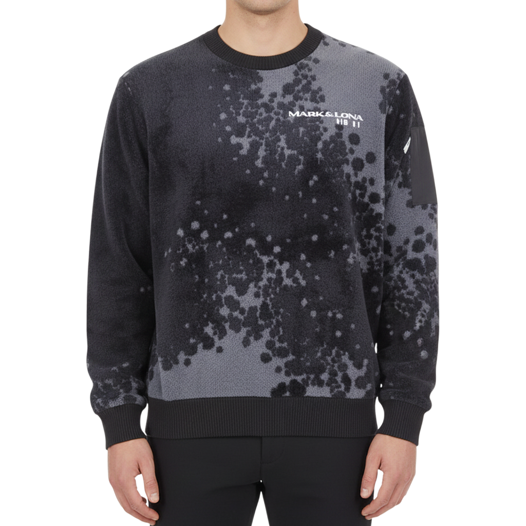 【MARK＆LONA】CD11-GCCK MEN KNIT ニット グレー 48 L（MCM-4C-AB56）