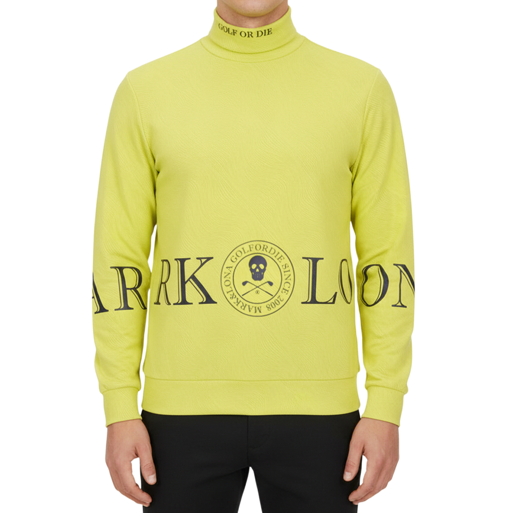 【MARK＆LONA】ATLANTIS PERFORMANCE MOCK NECK モックネック イエロー 46 48 M L（MLM-4C-AU02）