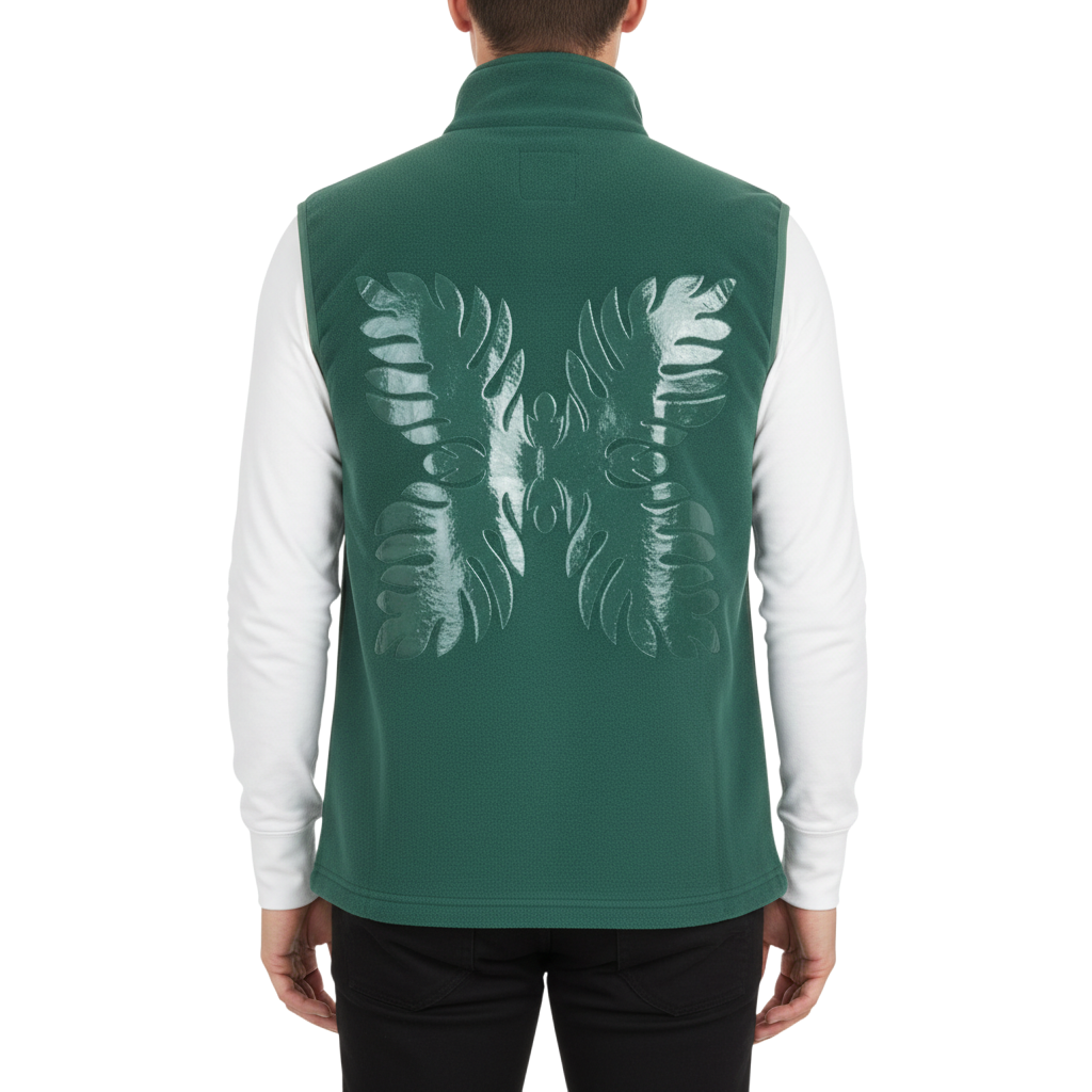 【SALVAGE PUBLIC】サルベージパブリックコレパ フリース ニット ベスト S M グリーン（SVKA4022）