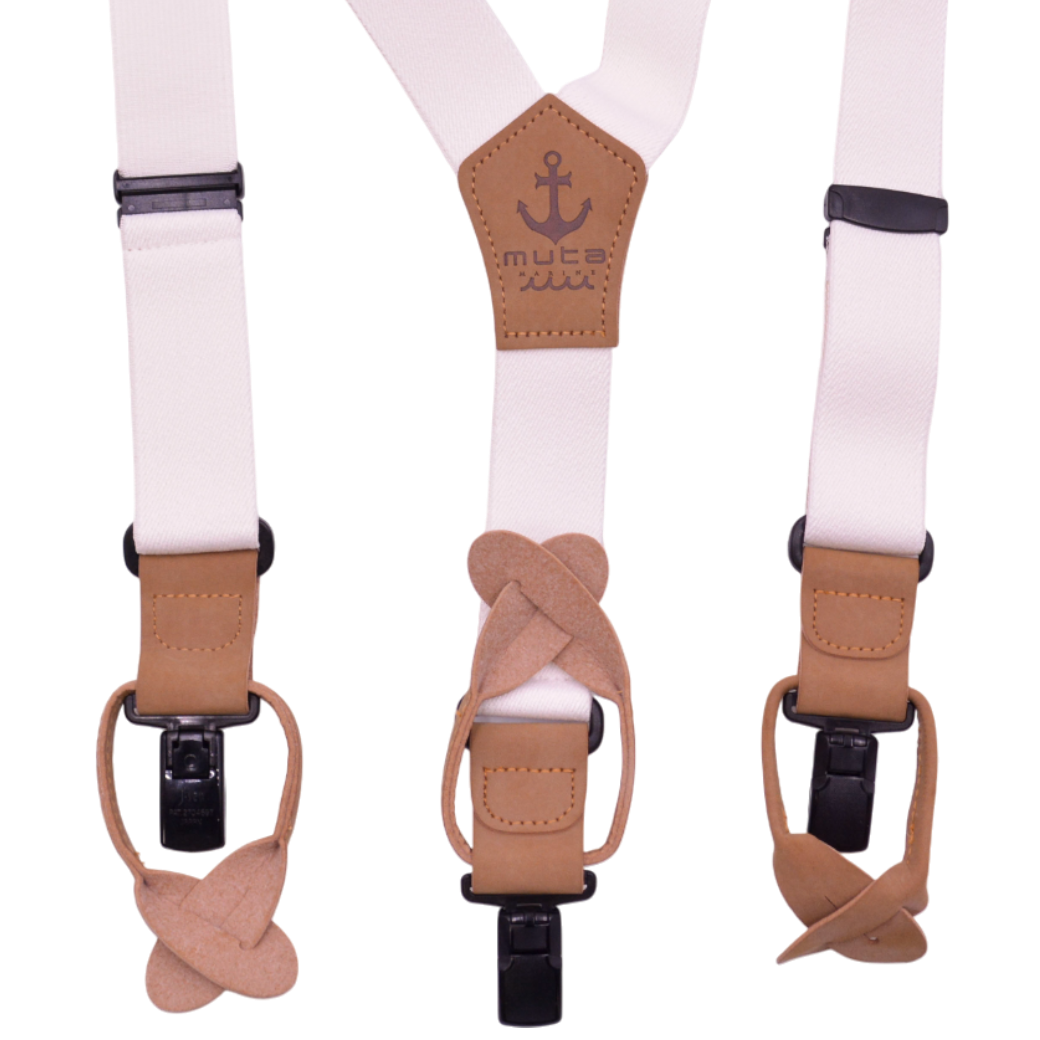 【muta】サスペンダー（ホワイト）MMSP-WH