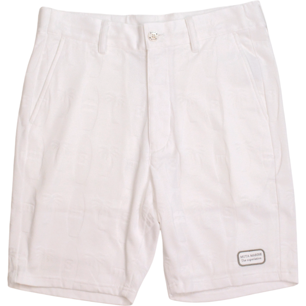 【muta】リンクスジャガード ショートパンツ M（ホワイト） MGJC-444239-WH