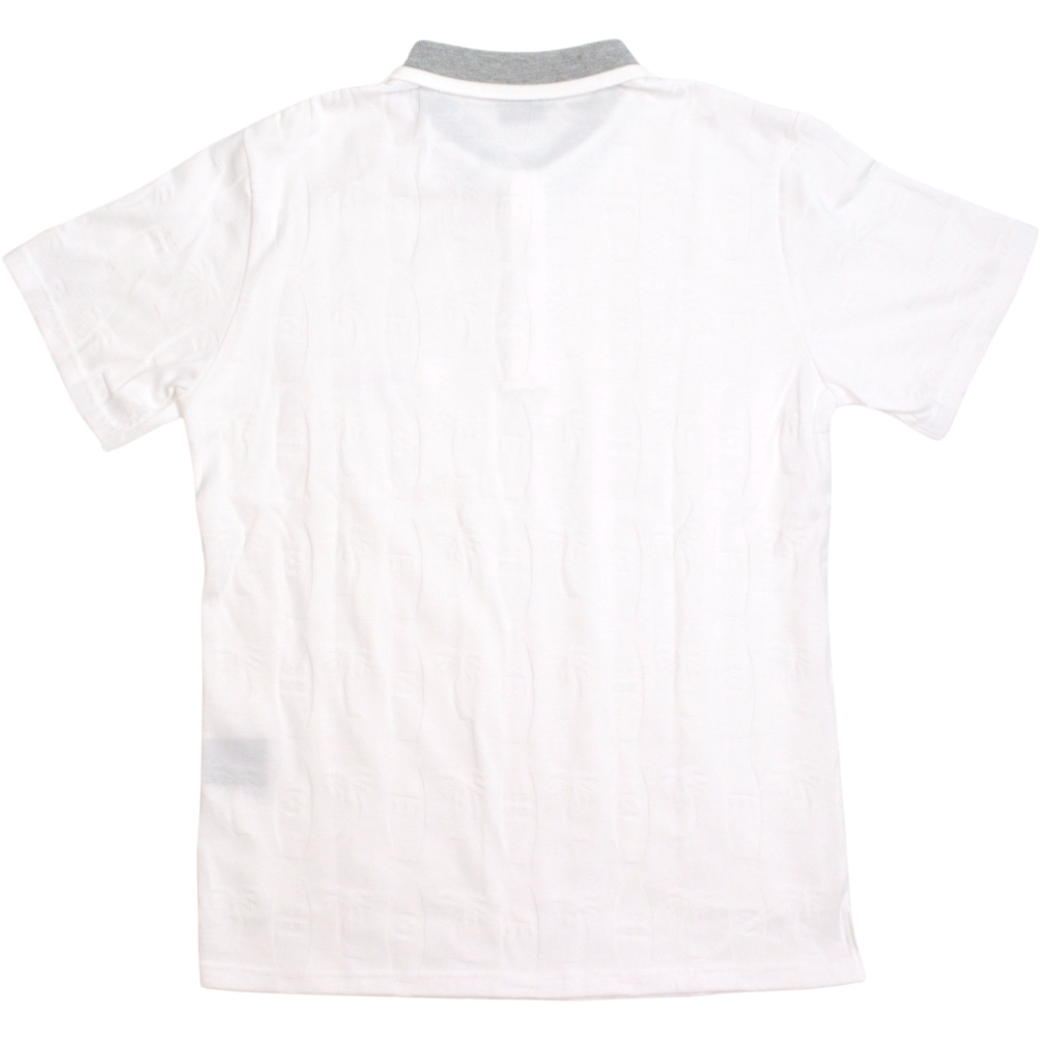 【muta】リンクスジャガード ポロシャツ ホワイト L XL（MGJC-446338-WH）