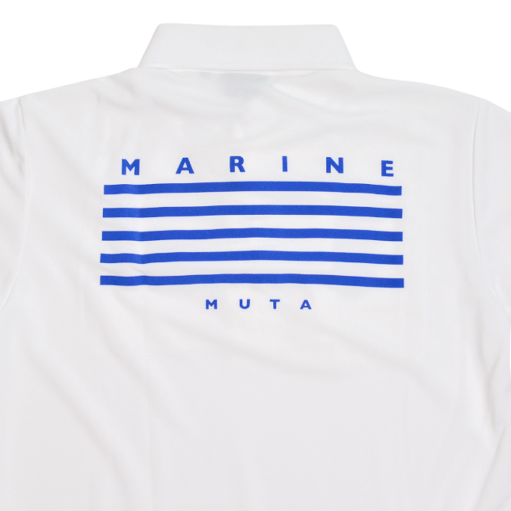 【muta】5LINE ポロシャツ ホワイト S（MMAX-446322-WH）