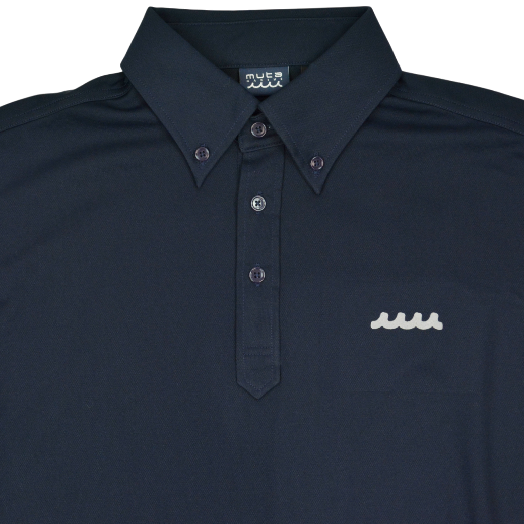 【muta】5LINE ポロシャツ ネイビー S（MMAX-446322-NV）