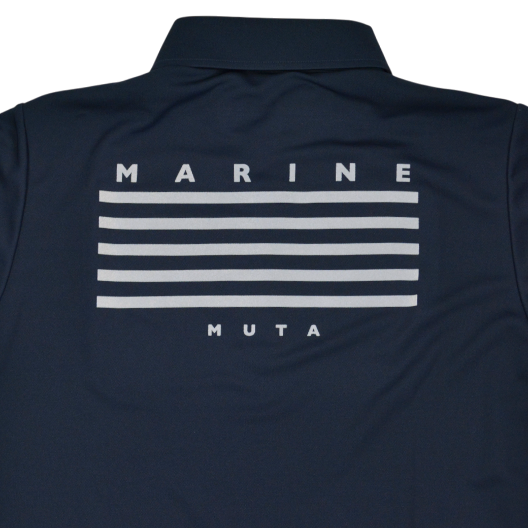 【muta】5LINE ポロシャツ ネイビー S（MMAX-446322-NV）
