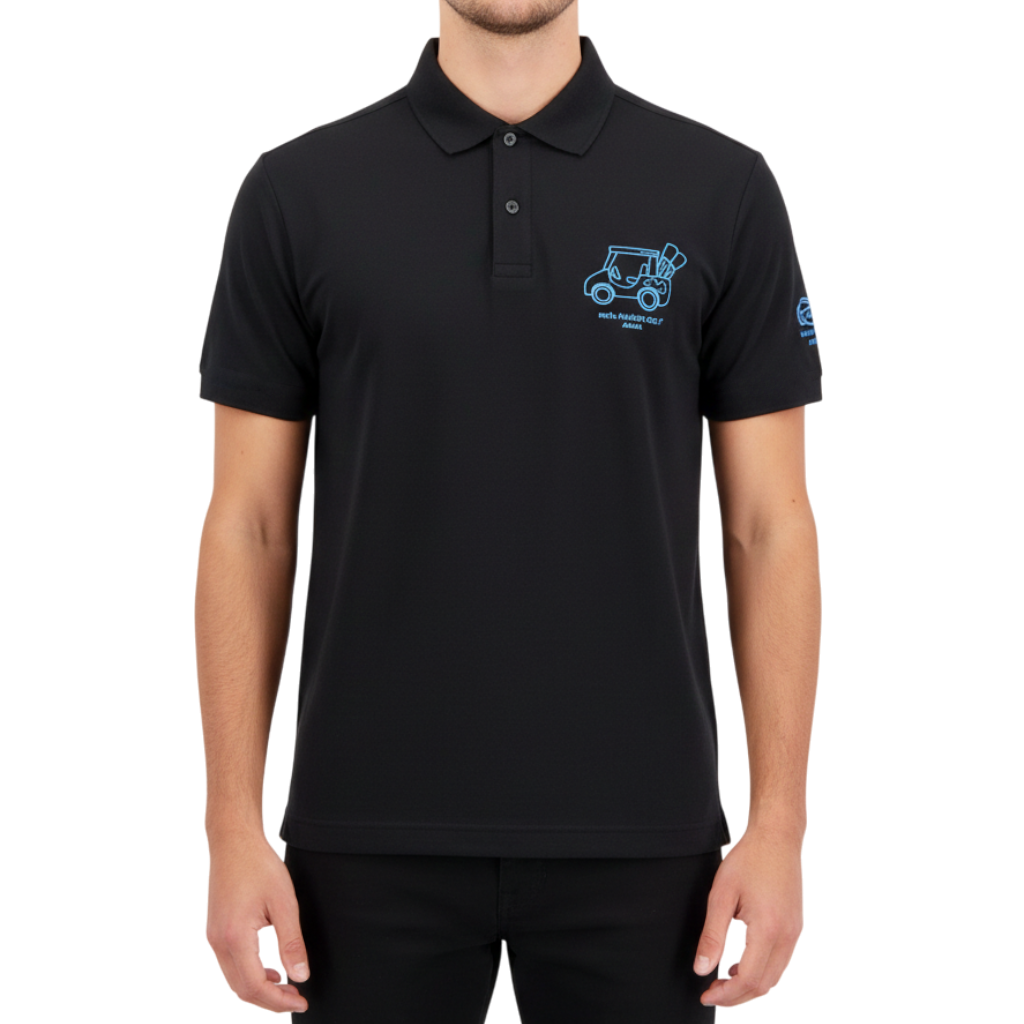 【muta】カートロゴ ポロシャツ ブラック M（MMAX-446324-BK）