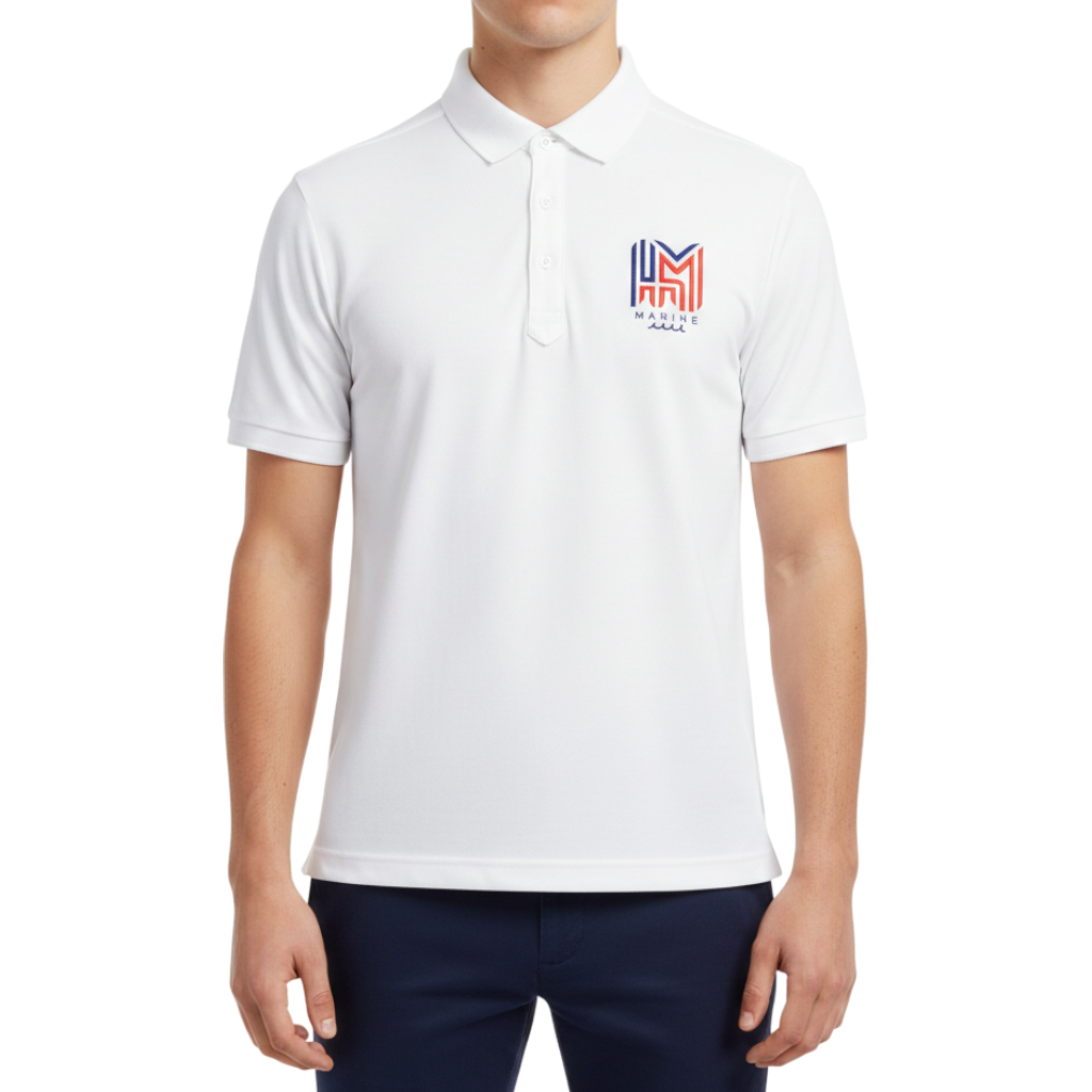 muta MAZE MM Polo Shirt, White, Size SM (MMAX-446184-WH) 