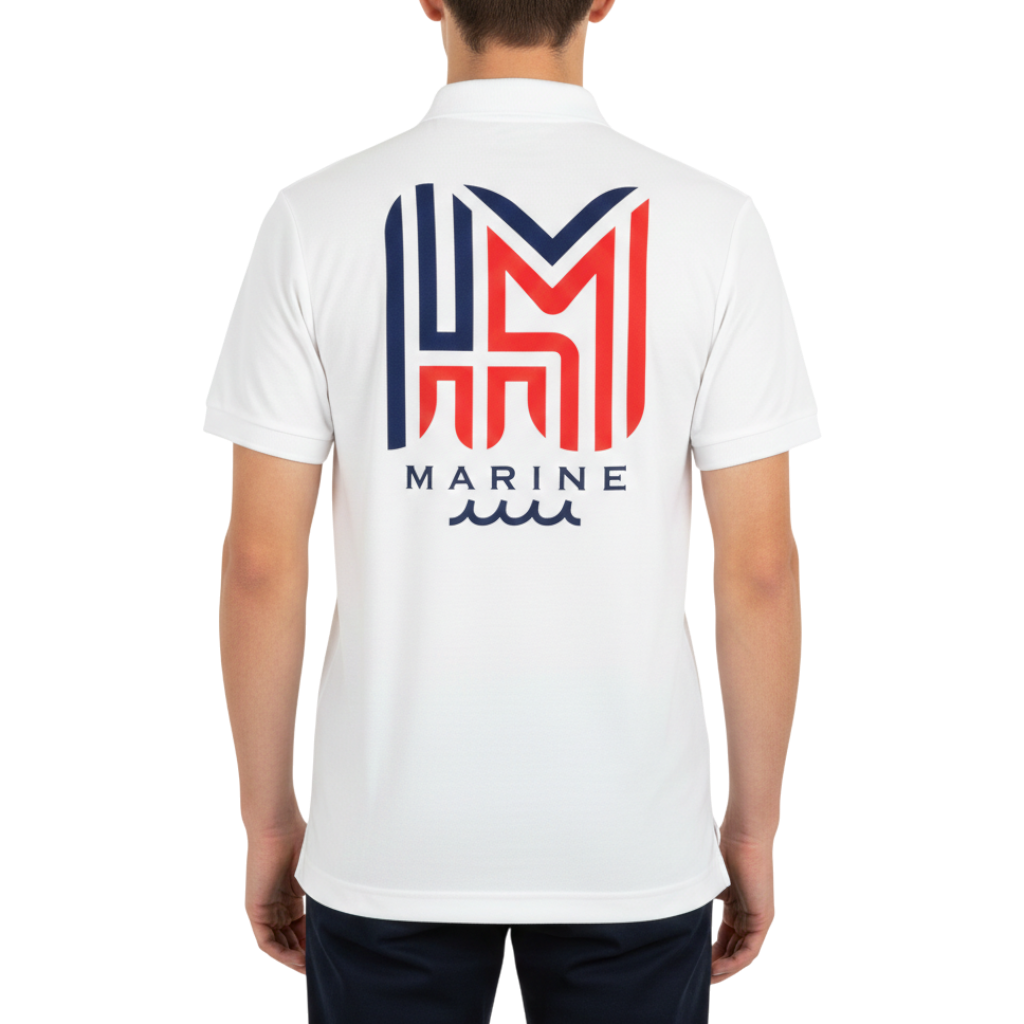 muta MAZE MM Polo Shirt, White, Size SM (MMAX-446184-WH) 