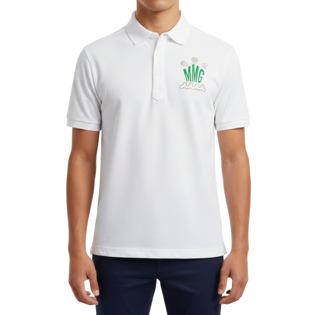 muta SURF &amp; TURF Polo Shirt, White, Medium (MMAX-446181-WH) 