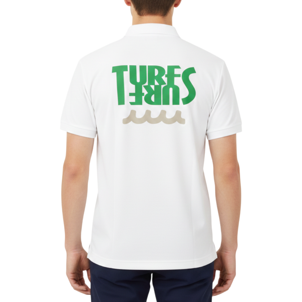 muta SURF &amp; TURF Polo Shirt, White, Medium (MMAX-446181-WH) 