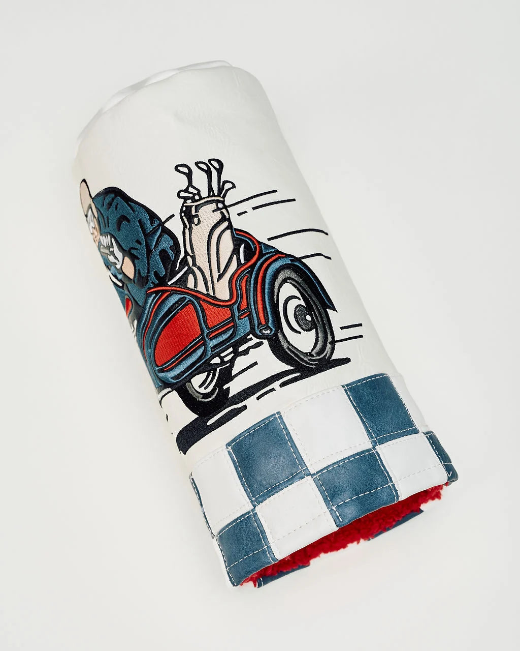 【DEVEREUX GOLF】Checkered Sidecar Driver Barrel Cove ドライバーヘッドカバー WHITE（DVR-075364838）