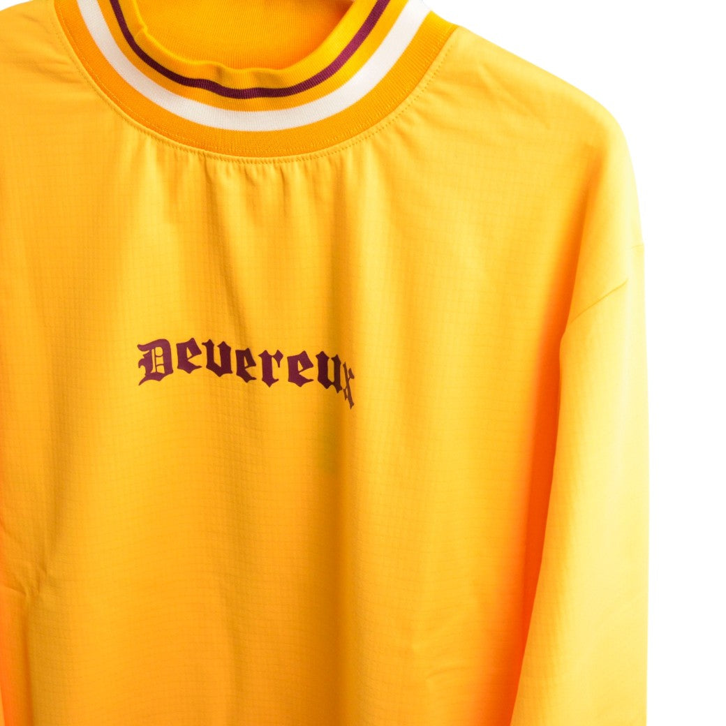 【DEVEREUX GOLF】DeadMan Running ストライプリブモック YELLOW（DVR-075754008）