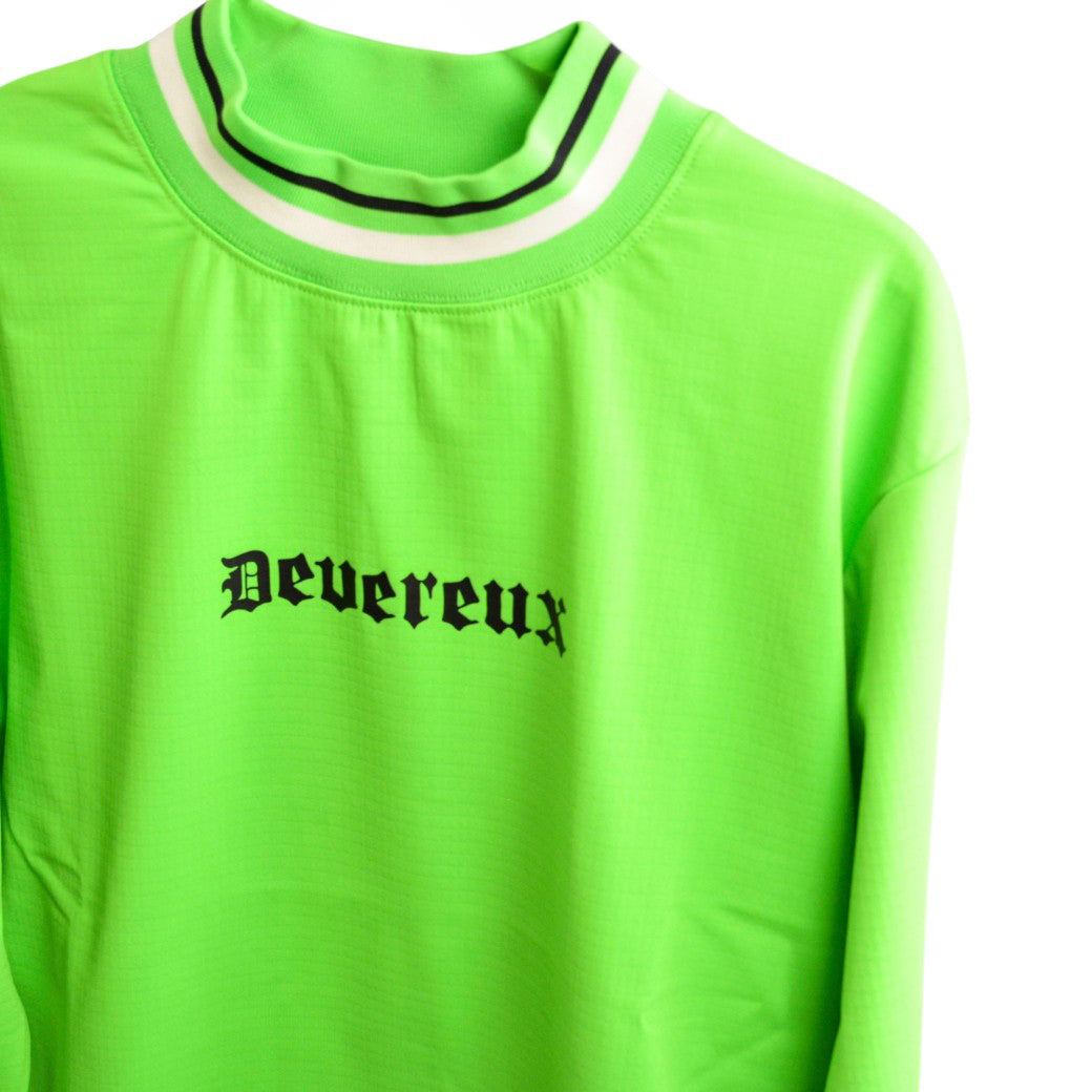 【DEVEREUX GOLF】DeadMan Running ストライプリブモック GREEN（DVR-075754008）