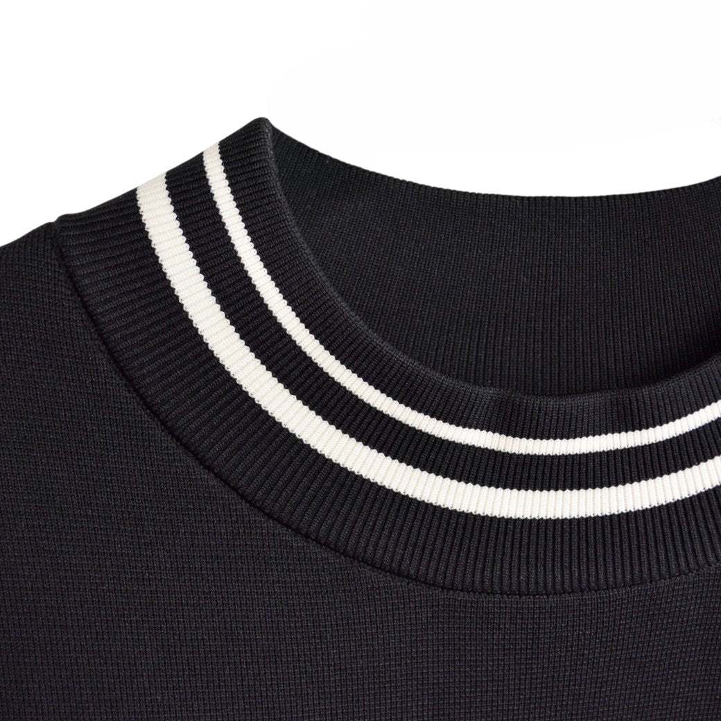 【DEVEREUX GOLF】ハイリーアディクティブ 裏付きニット BLACK（DVR-075754704）