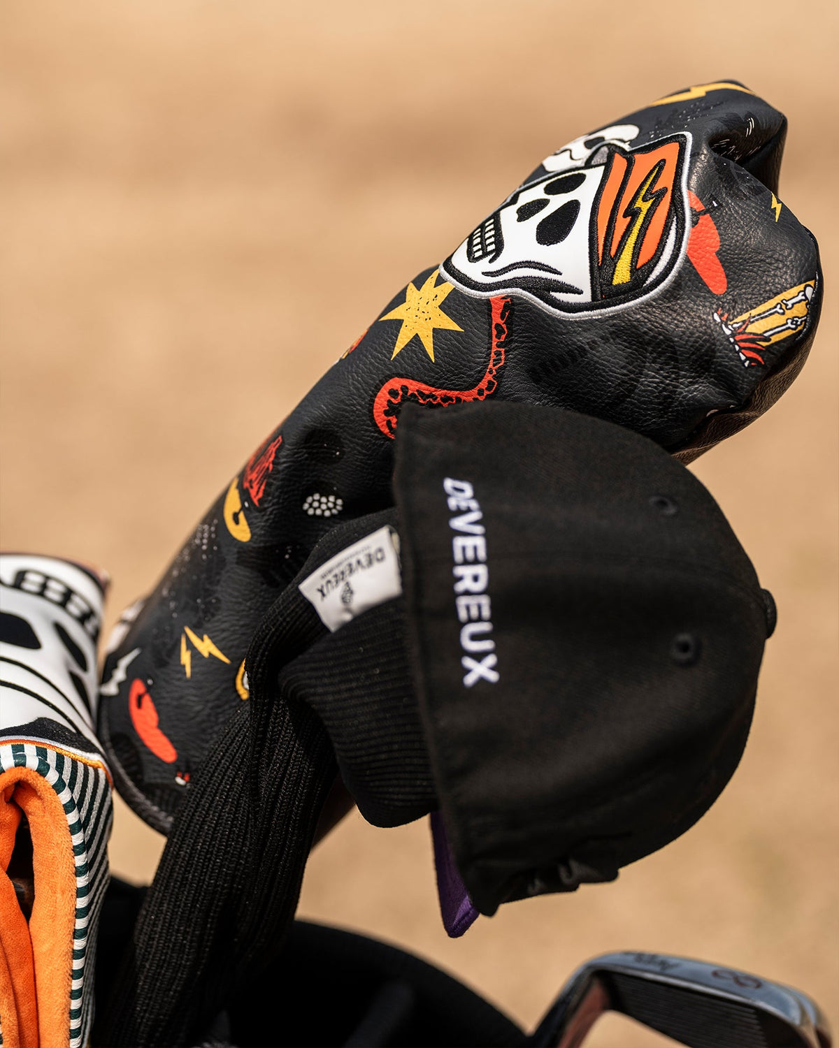 【DEVEREUX GOLF】DVG OUT OF BOUNDS DR HEAD COVER ドライバーヘッドカバー GRAPHITE（DVR-075762816）