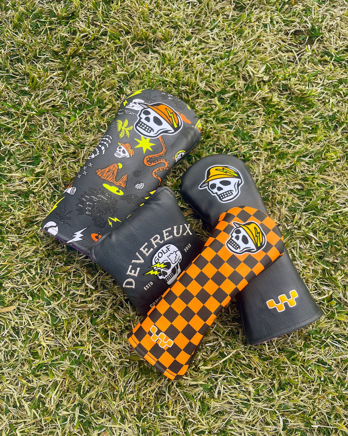 【DEVEREUX GOLF】DVG OUT OF BOUNDS DR HEAD COVER ドライバーヘッドカバー GRAPHITE（DVR-075762816）