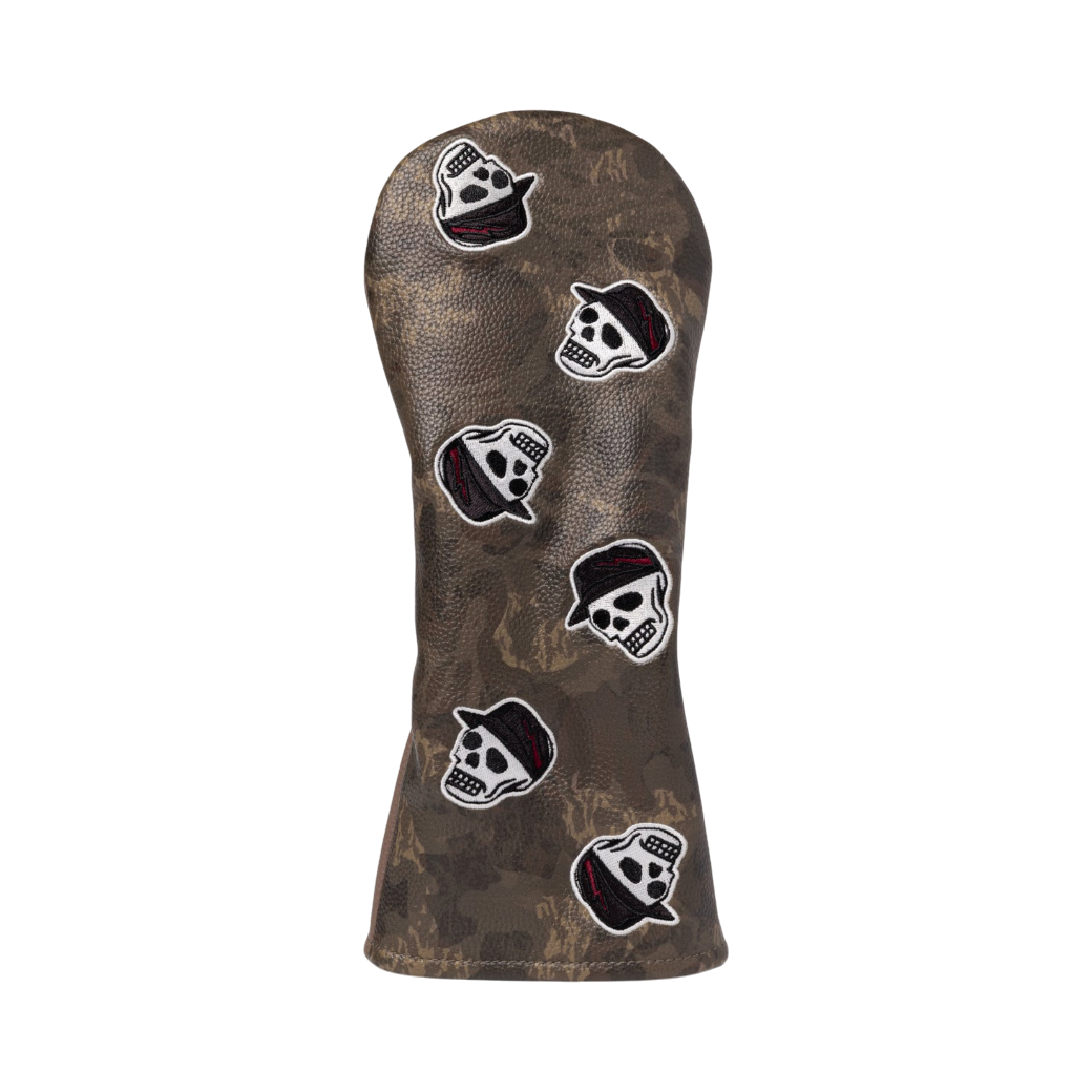 【DEVEREUX GOLF】DVG Skull Icon FW Headcover フェアウェイウッドカバー CAMO（DVR-075764827）