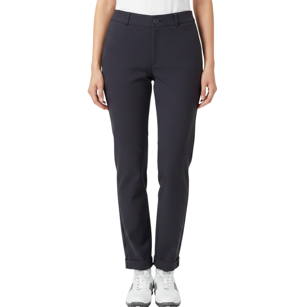 【Foglia Brillante】裾ダブルロングパンツ WOMAN BLACK（ZZFOB-FBALLPNT24)