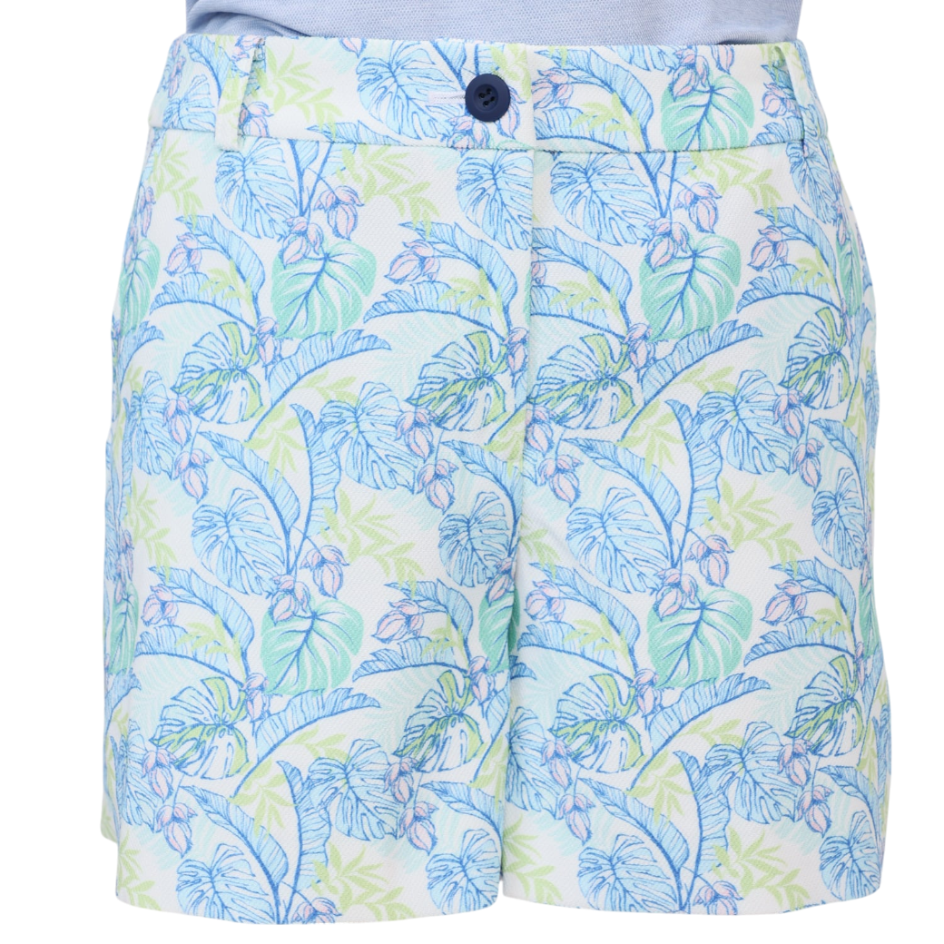【Foglia Brillante】プリントショートパンツ WOMAN LEAF（ZZFOB-FBALPNT13)