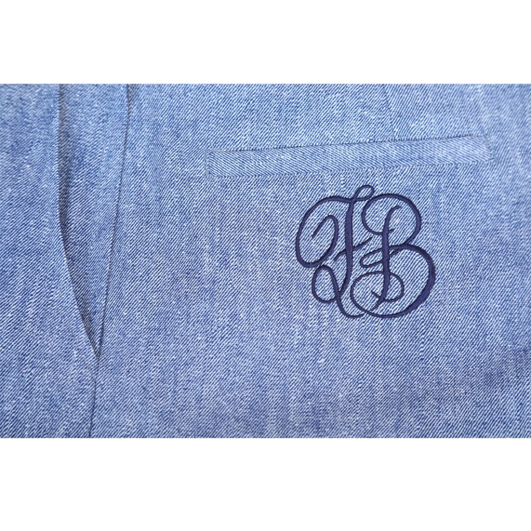 【Foglia Brillante】巻きスカート風キュロット BLUE（ZZFOB-FBALPS3)