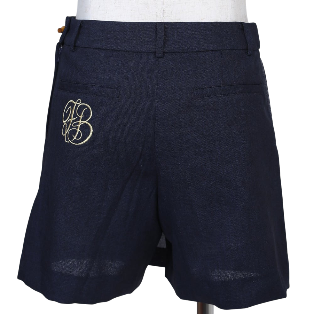 【Foglia Brillante】巻きスカート風キュロット NAVY（ZZFOB-FBALPS3)