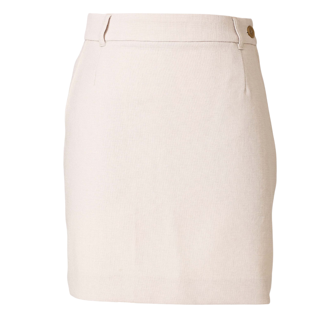 【Foglia Brillante】サイド切替スカート BEIGE（ZZFOB-FBALSK34)
