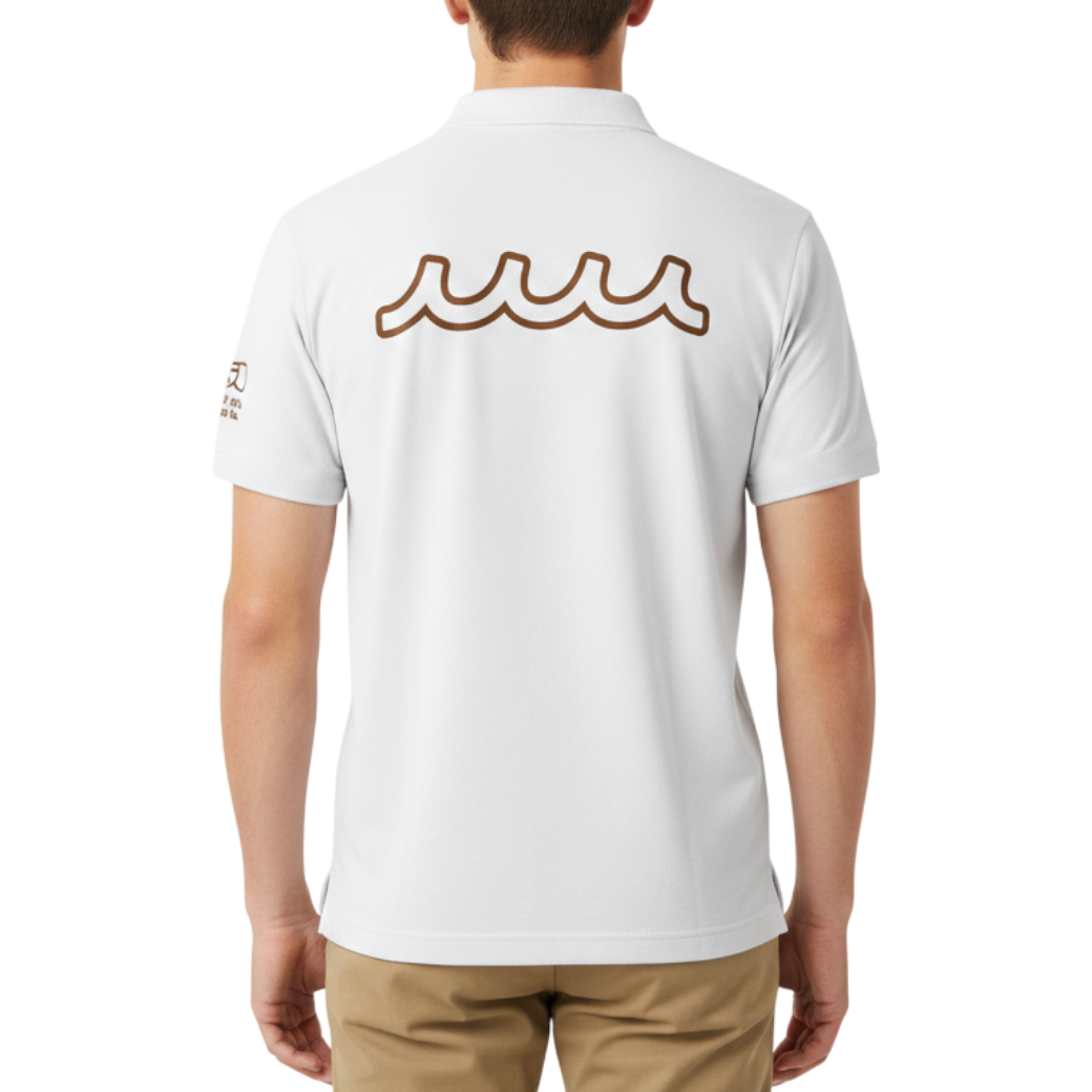 【muta】カートロゴ ポロシャツ ホワイト L（MMAX-446324-WH）