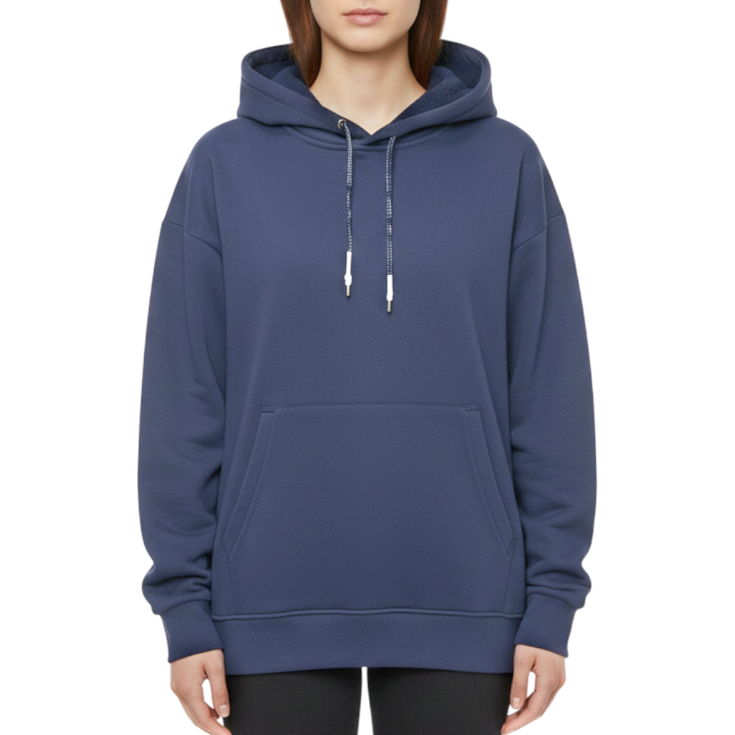 【muta】ライン切替 BIGパーカー ネイビー レディース（MMBC-220222）