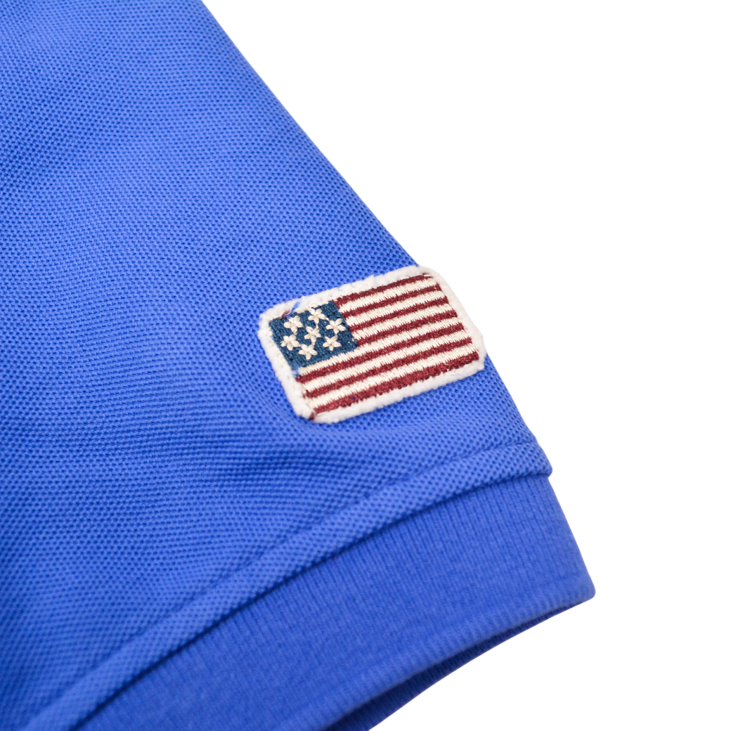 【HORN GARMENT】ポロ LOOK INSIDE ポケットデザイン ブルー レディース（HOG-HCW2AAP05）