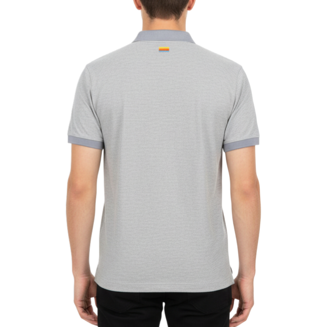 【HORN GARMENT】ポロ ヴィンテージロゴ グレー メンズ（HOG-HCM4AAP75）