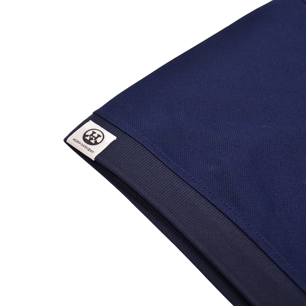 【HORN GARMENT】ポロ ヴィンテージロゴ ネイビー メンズ（HOG-HCM4AAP75）