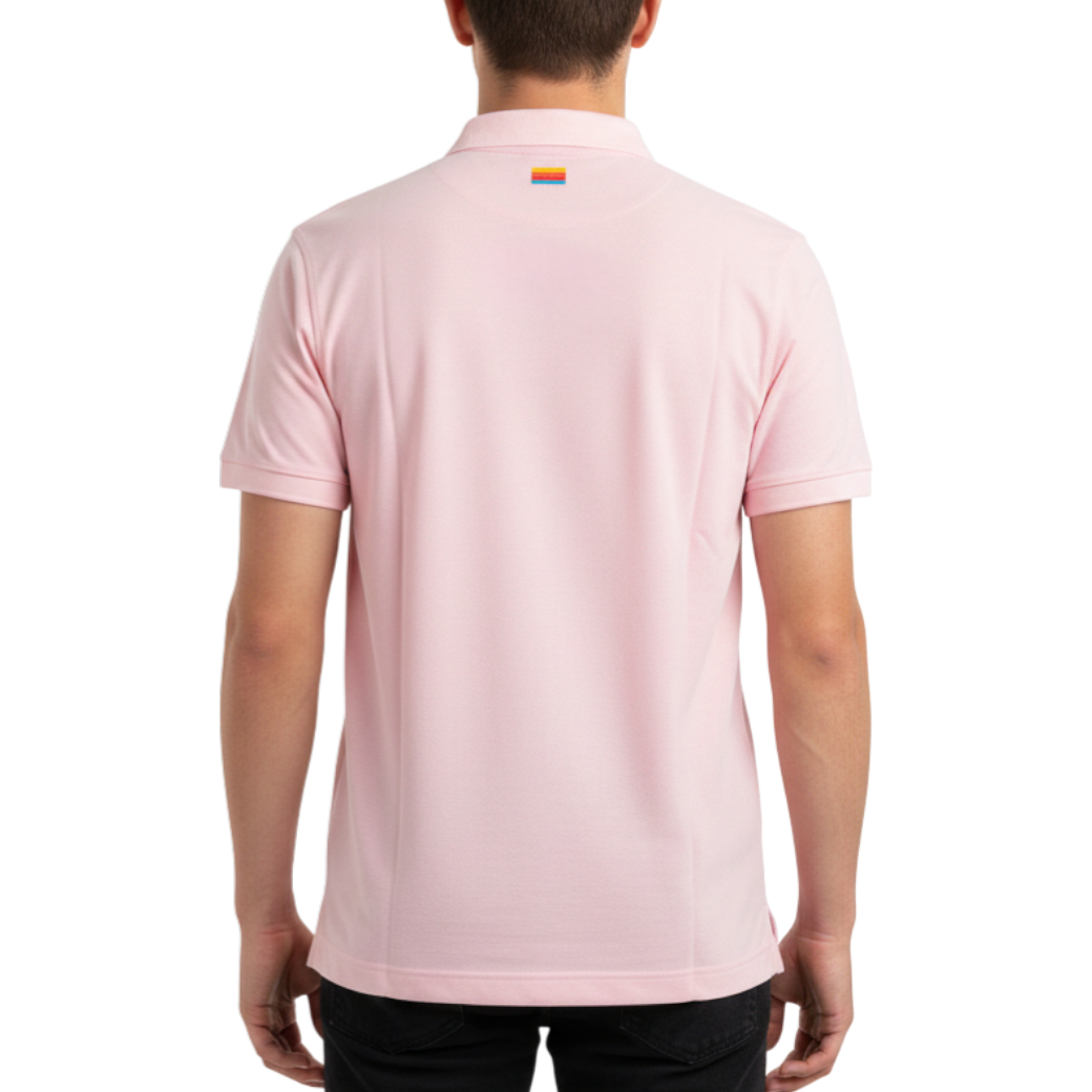 【HORN GARMENT】ポロ ヴィンテージロゴ ピンク メンズ（HOG-HCM4AAP75）