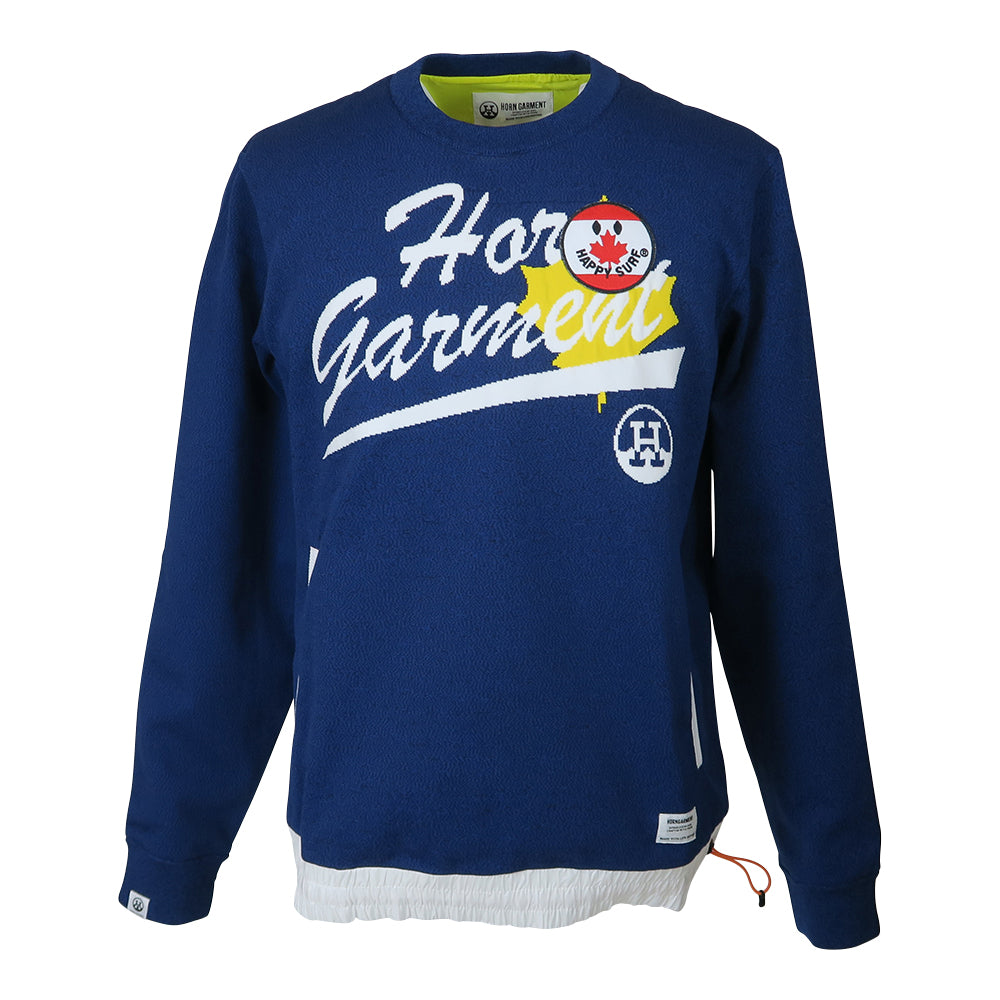 rough &swell クルーネックセーター ブルー 長袖