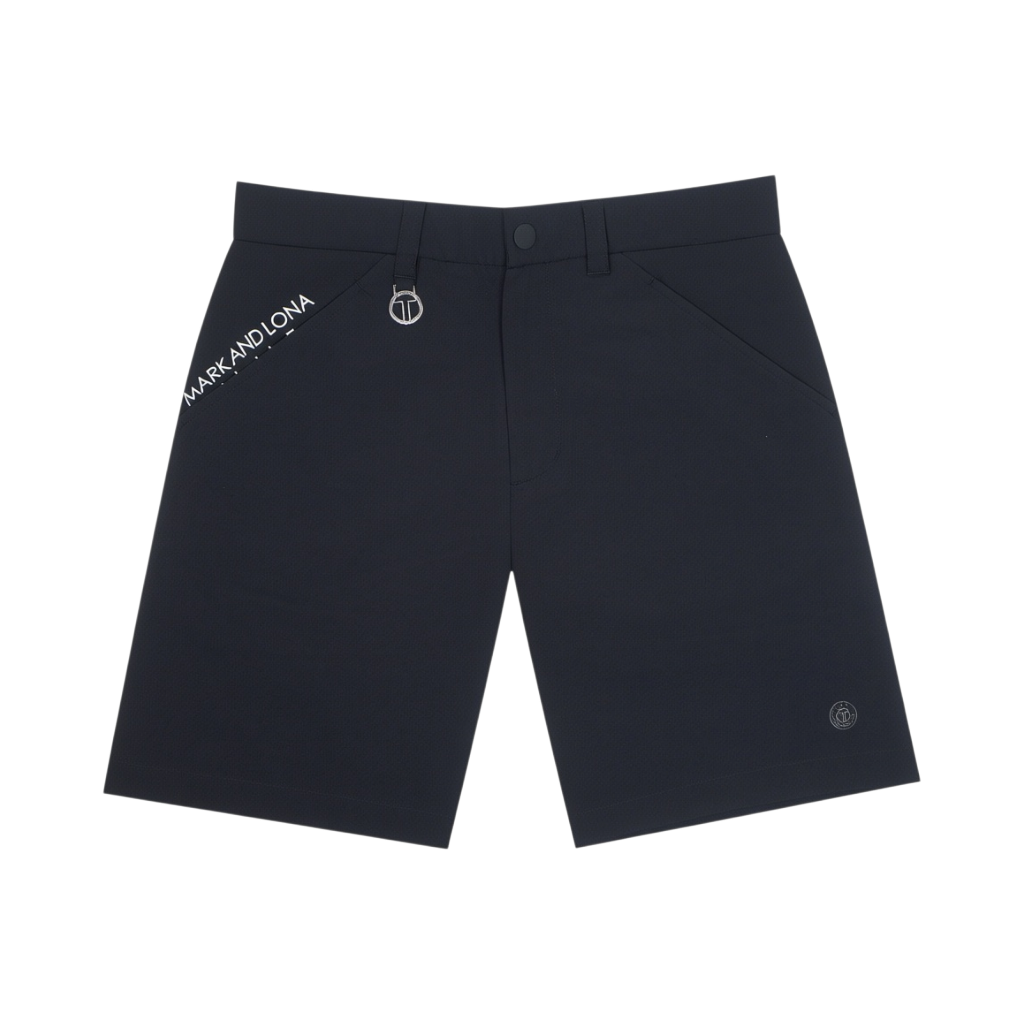【MARK＆LONA】T-LINE Summit Tapered Shorts メンズ ショートパンツ BLACK（MAL-MXM5AAT02）