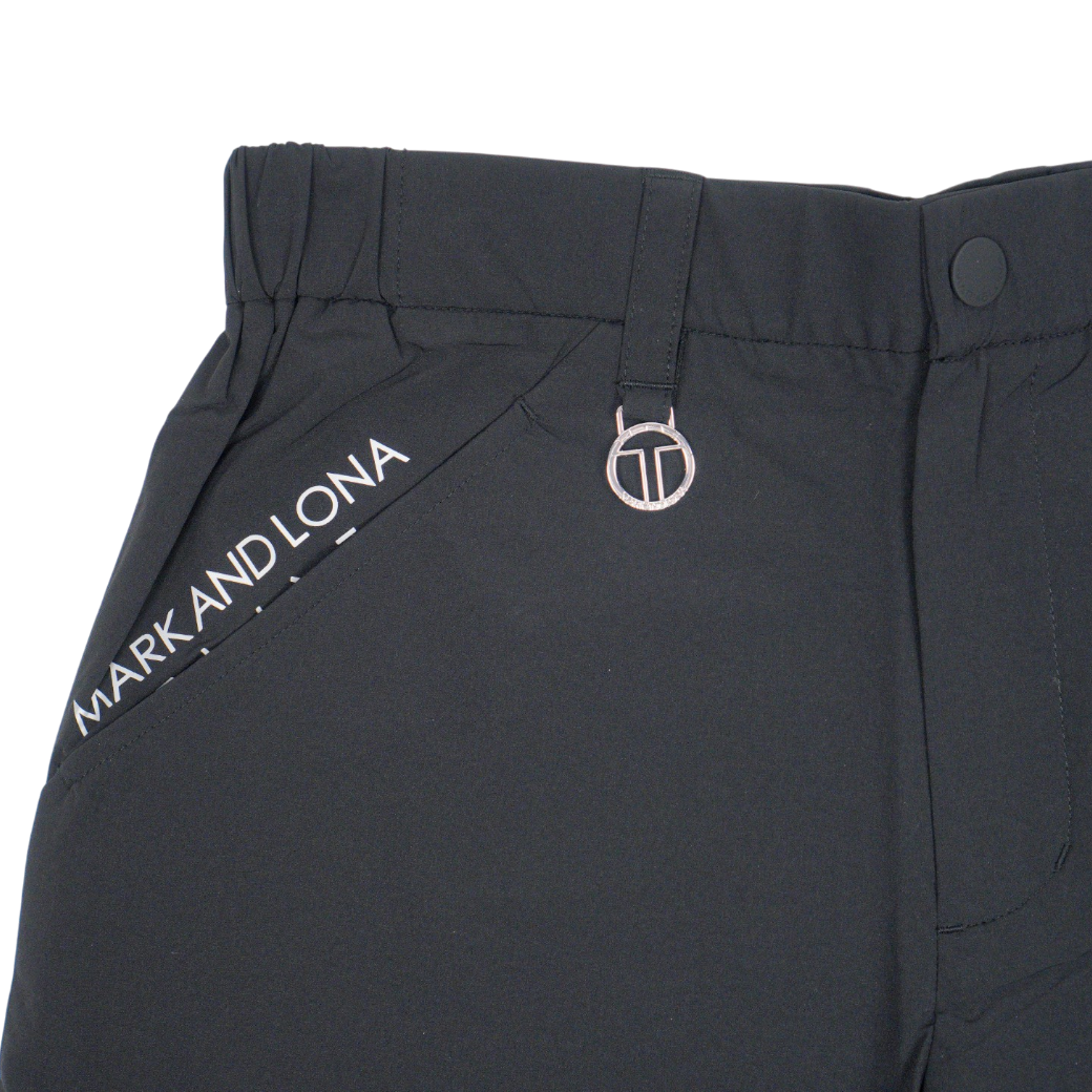 【MARK＆LONA】T-LINE Summit Tapered Shorts メンズ ショートパンツ BLACK（MAL-MXM5AAT02）