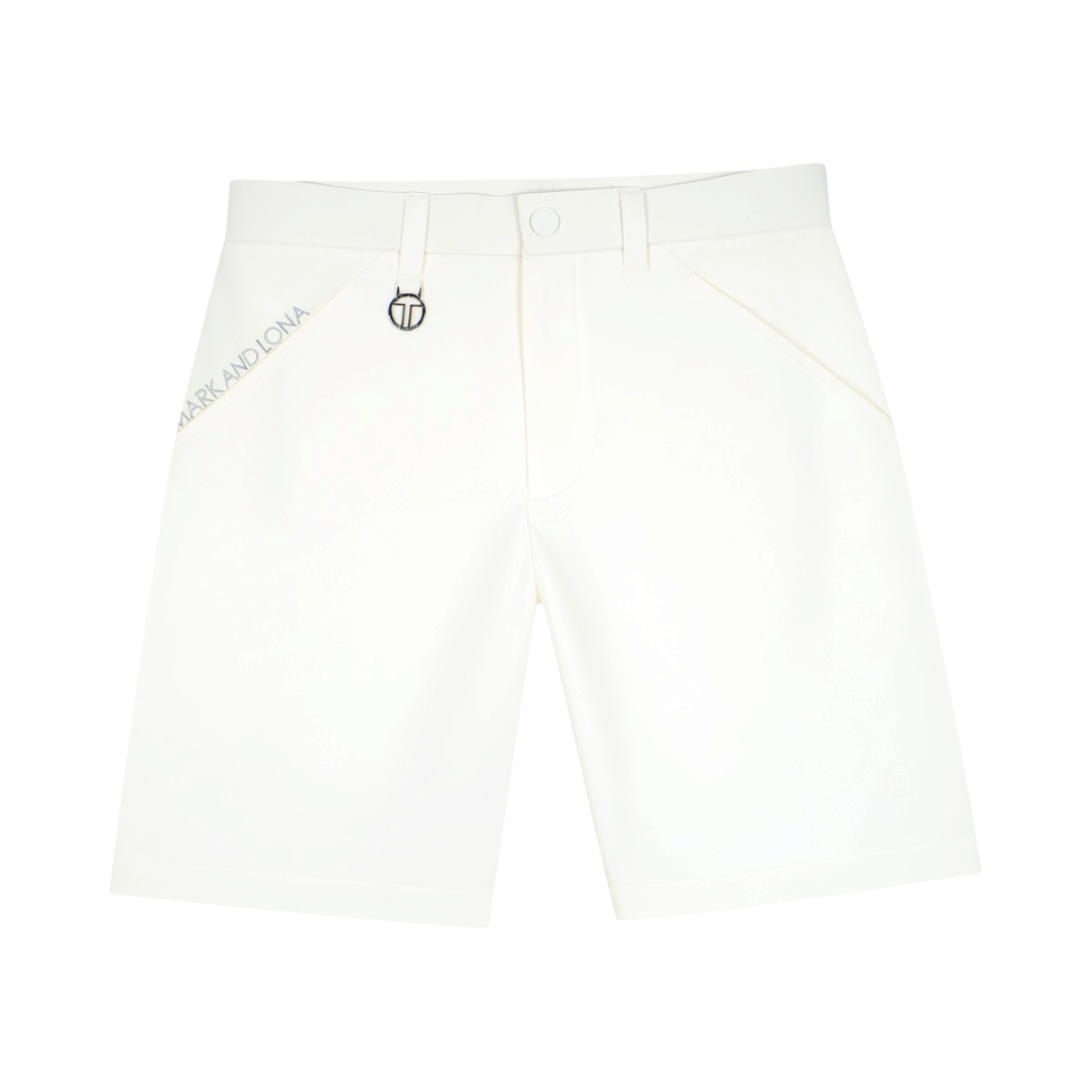 【MARK＆LONA】T-LINE Summit Tapered Shorts メンズ ショートパンツ WHITE（MAL-MXM5AAT02）