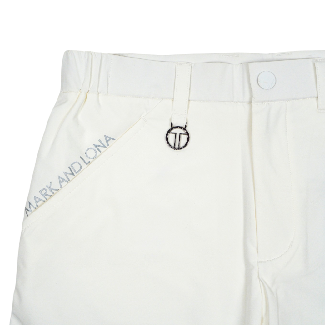【MARK＆LONA】T-LINE Summit Tapered Shorts メンズ ショートパンツ WHITE（MAL-MXM5AAT02）