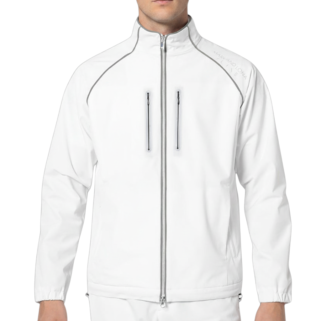 【MARK＆LONA】TL SOLOTEX® Motion Shell スタンドカラージャケット WHITE（MAL-MXM5CAD01）