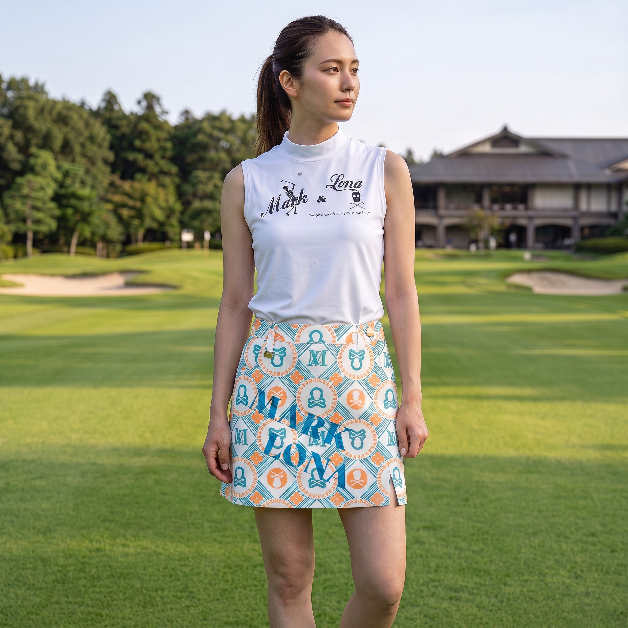 【WOMAN】夏のラウンドを彩る！爽やかスポーティゴルフコーデ