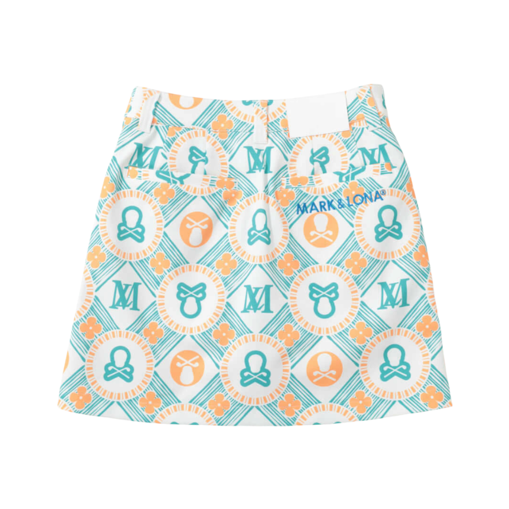 【MARK＆LONA】Aura Monogram Trapeze Skirt スカート GREEN（MAL-MLW5AAE08)
