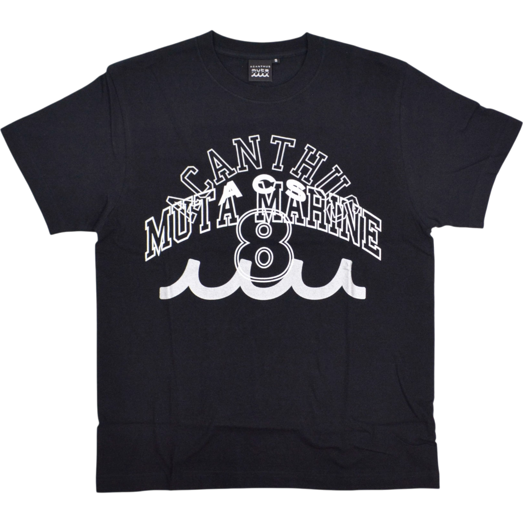 【muta】ACANTHUS × muta MARINE Multi Logo Tee Tシャツ ブラック M L XL（MUT-MMAC-MA2511)