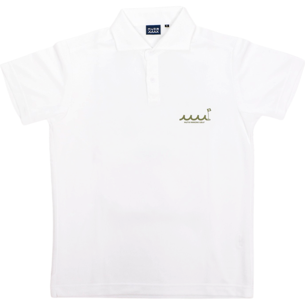 【muta】UNCLE ポロシャツ ホワイト M（MUT-MMAX-446323）