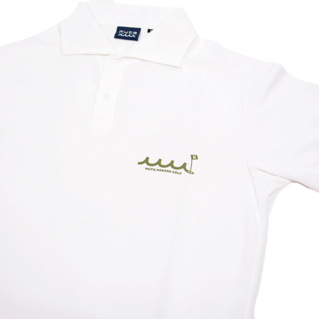 【muta】UNCLE ポロシャツ ホワイト M（MUT-MMAX-446323）